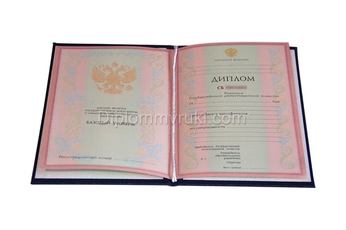 Диплом техникума о среднем образовании 2004 - 2006 года